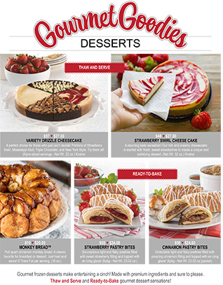 Gourmet Goodies Desserts
